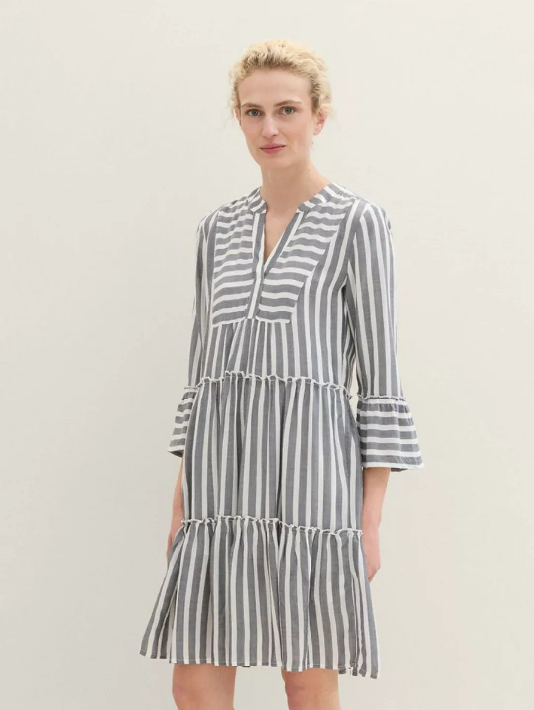 TOM TAILOR Sommerkleid Tunika Kleid mit Streifen günstig online kaufen