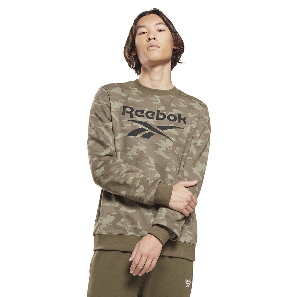 Reebok Camo Crew Pullover XS Army Green günstig online kaufen