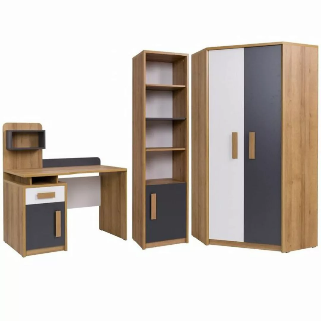 Marmex Möbel Mehrzweckschrank-Set Quatro SET C, (3-St) günstig online kaufen