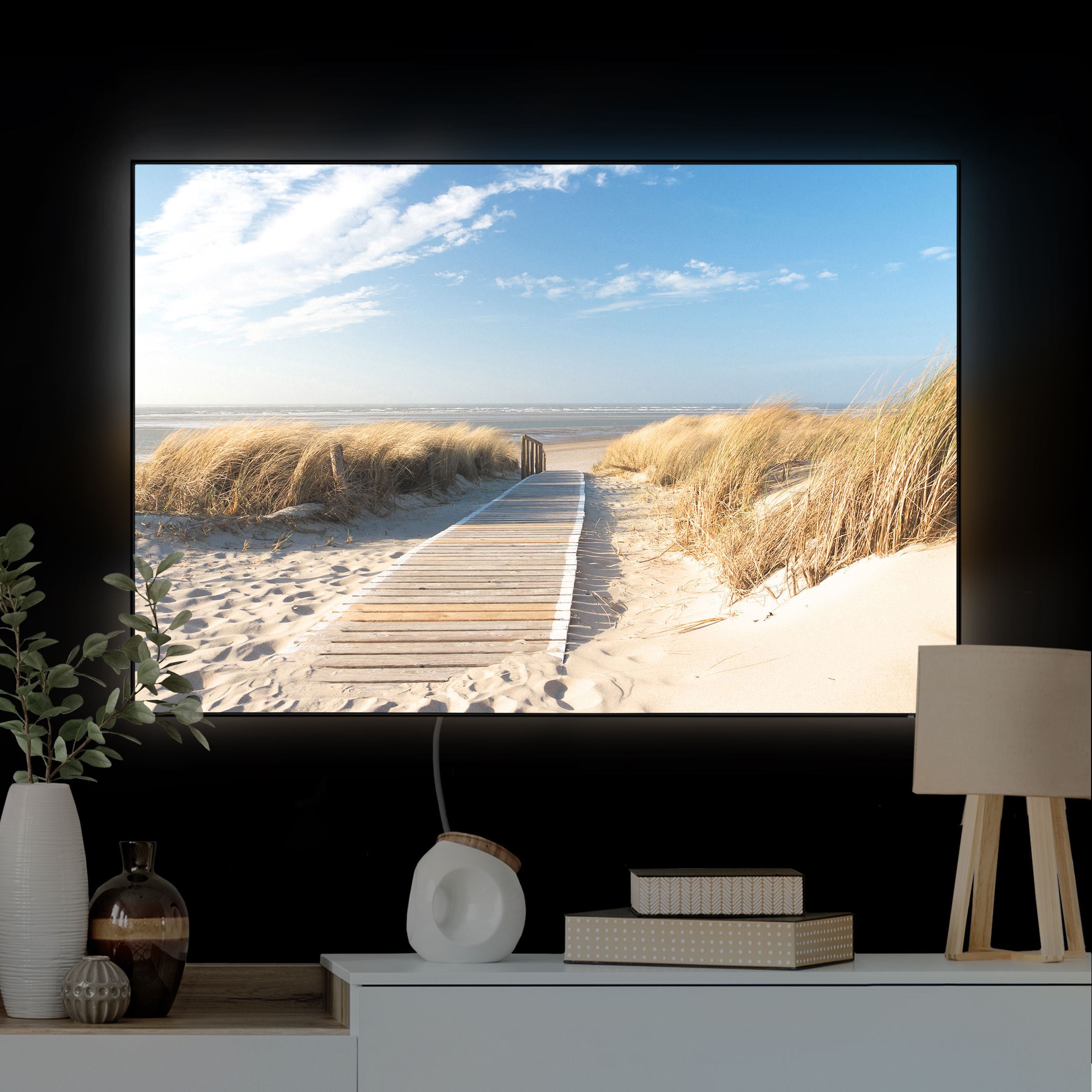 LED-Wechselbild Ostsee Strand günstig online kaufen