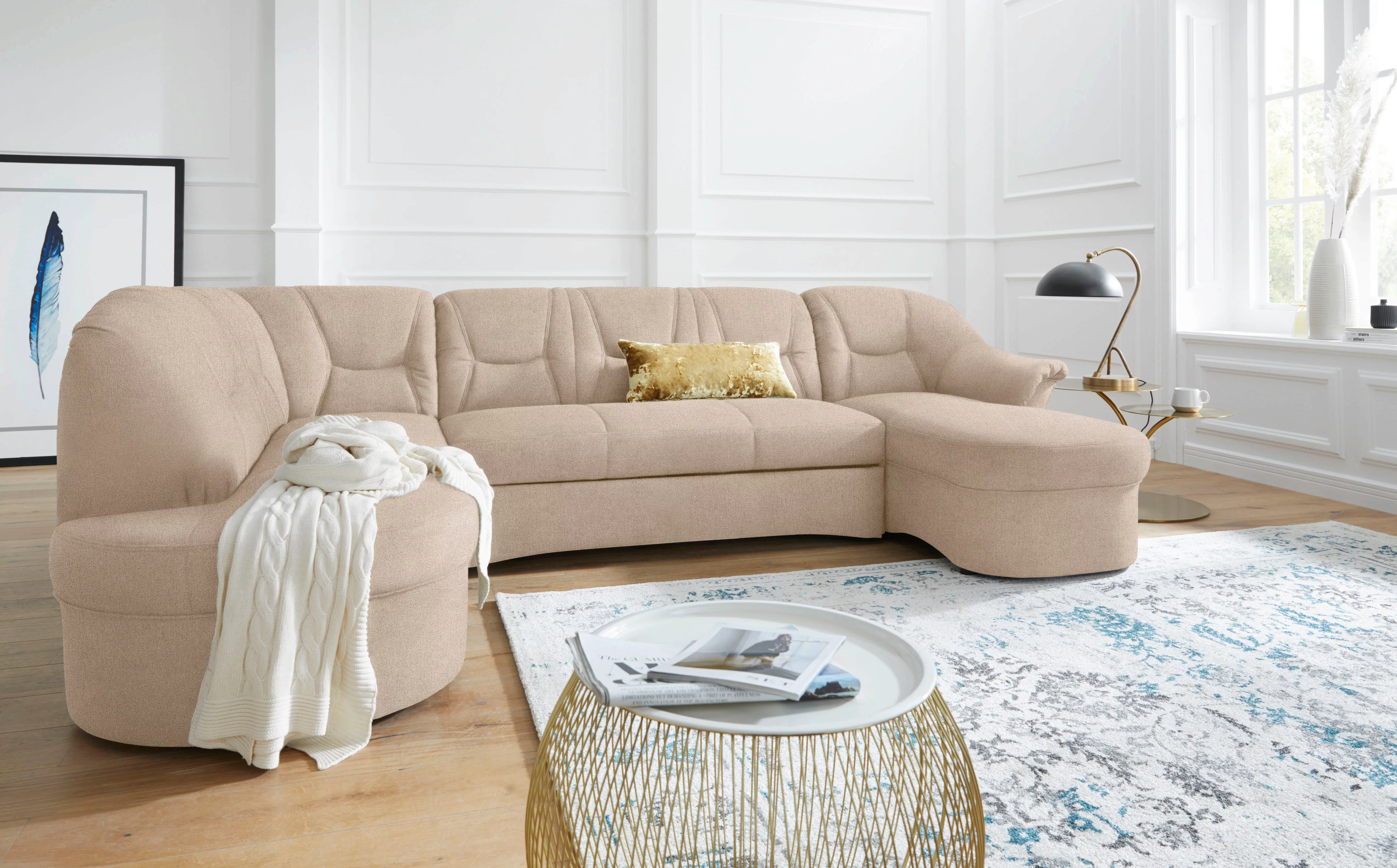 DOMO collection Wohnlandschaft "Sarafina, zeitlos und komfortabel, optional günstig online kaufen