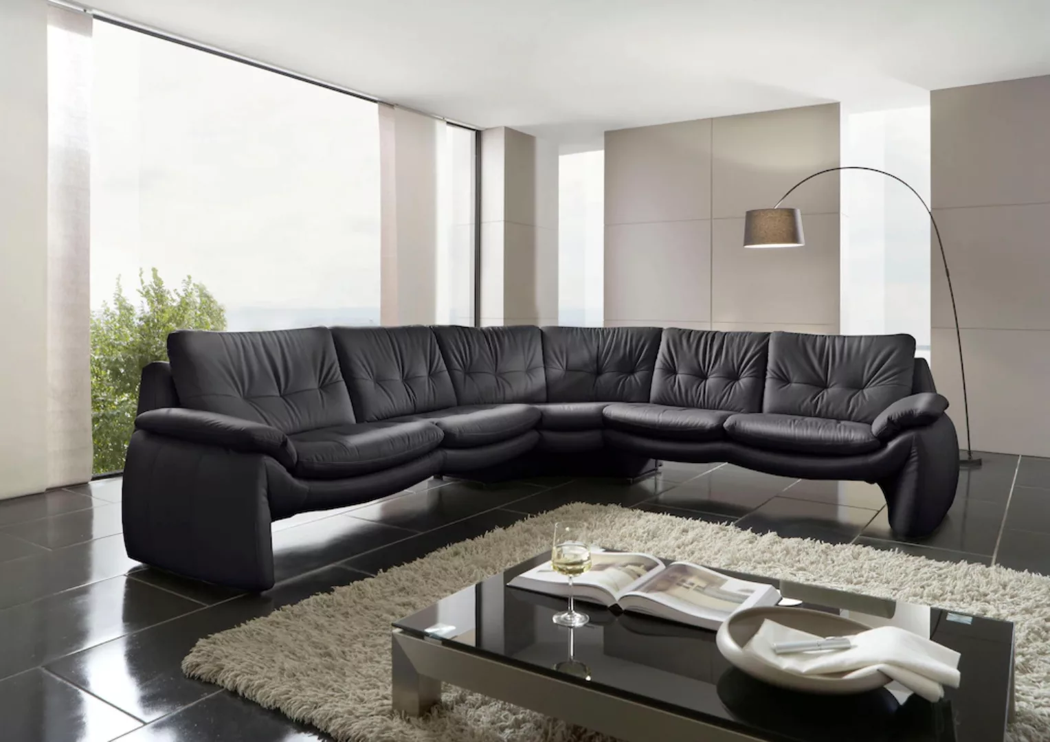 Places of Style Ecksofa Luna L-Form, in einzigartiger Optik günstig online kaufen