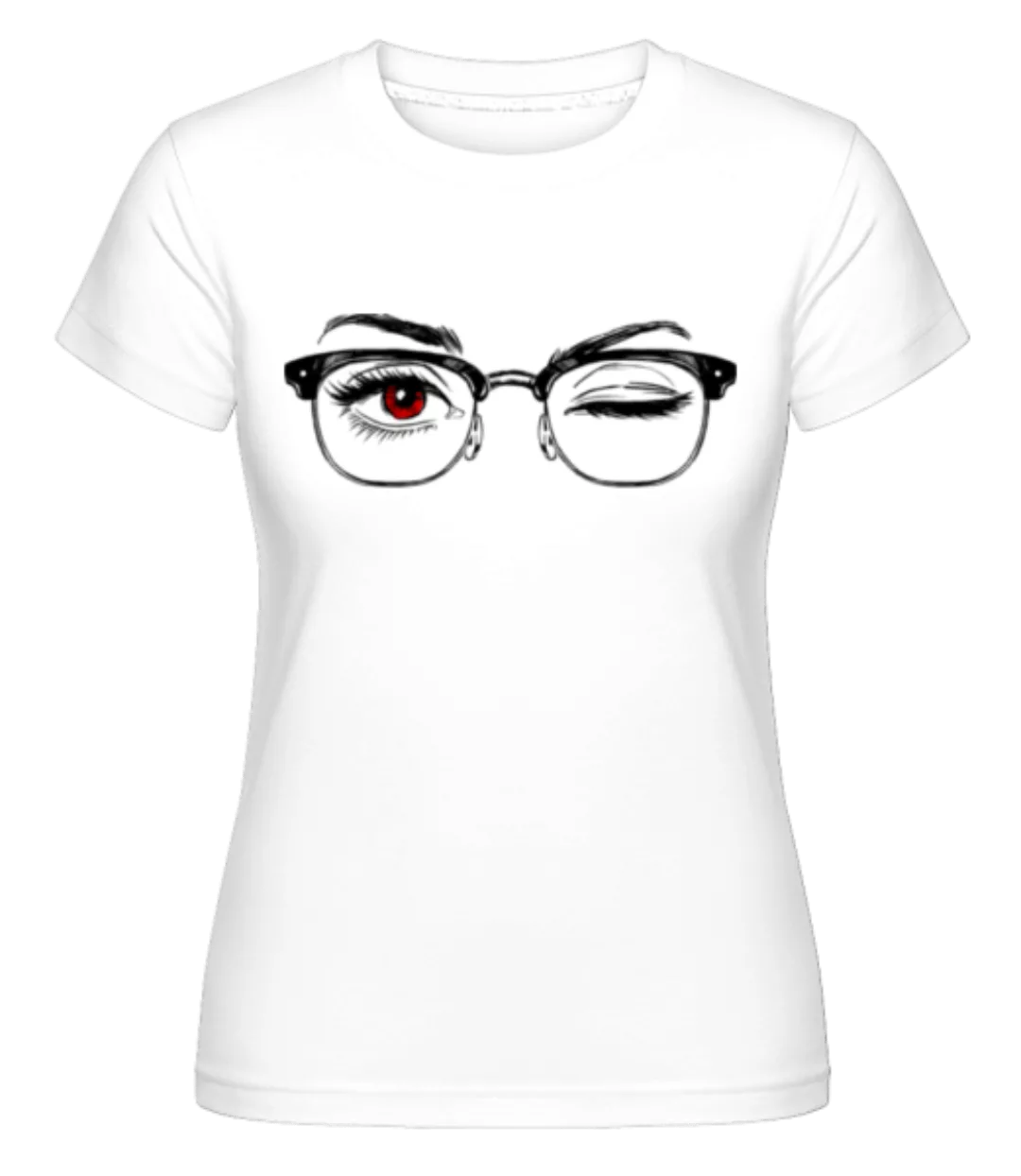 Hipster Augen Rot · Shirtinator Frauen T-Shirt günstig online kaufen