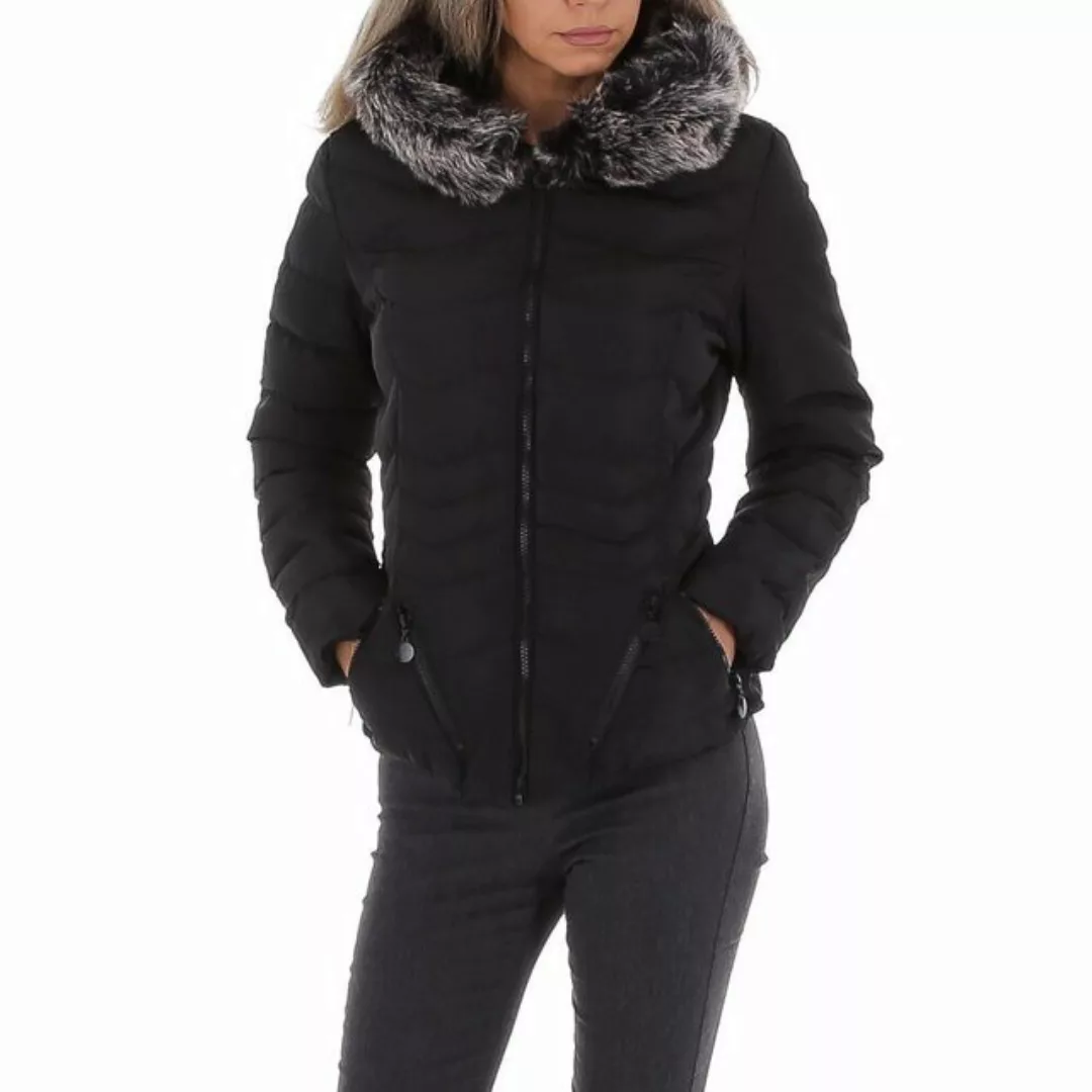 Ital-Design Winterjacke Damen Freizeit (87256426) Kapuze Gefüttert Winterja günstig online kaufen