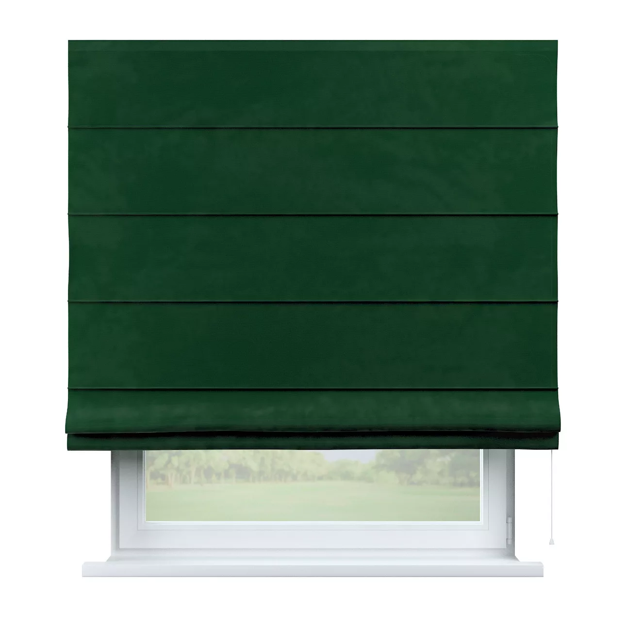 Dekoria Raffrollo Capri, grün, 160 x 170 cm günstig online kaufen