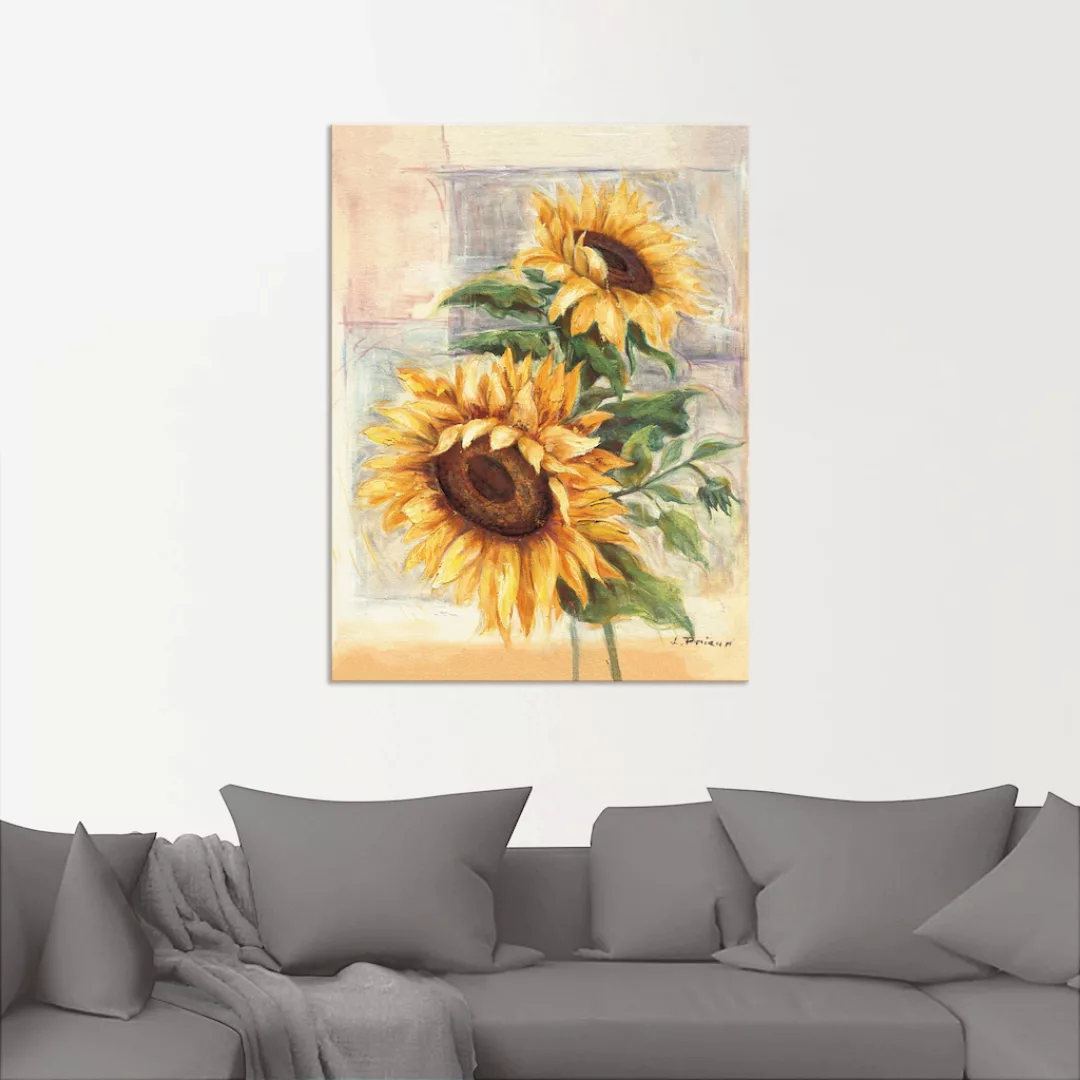 Artland Wandbild "Sonnenblumen II", Blumen, (1 St.), als Alubild, Outdoorbi günstig online kaufen