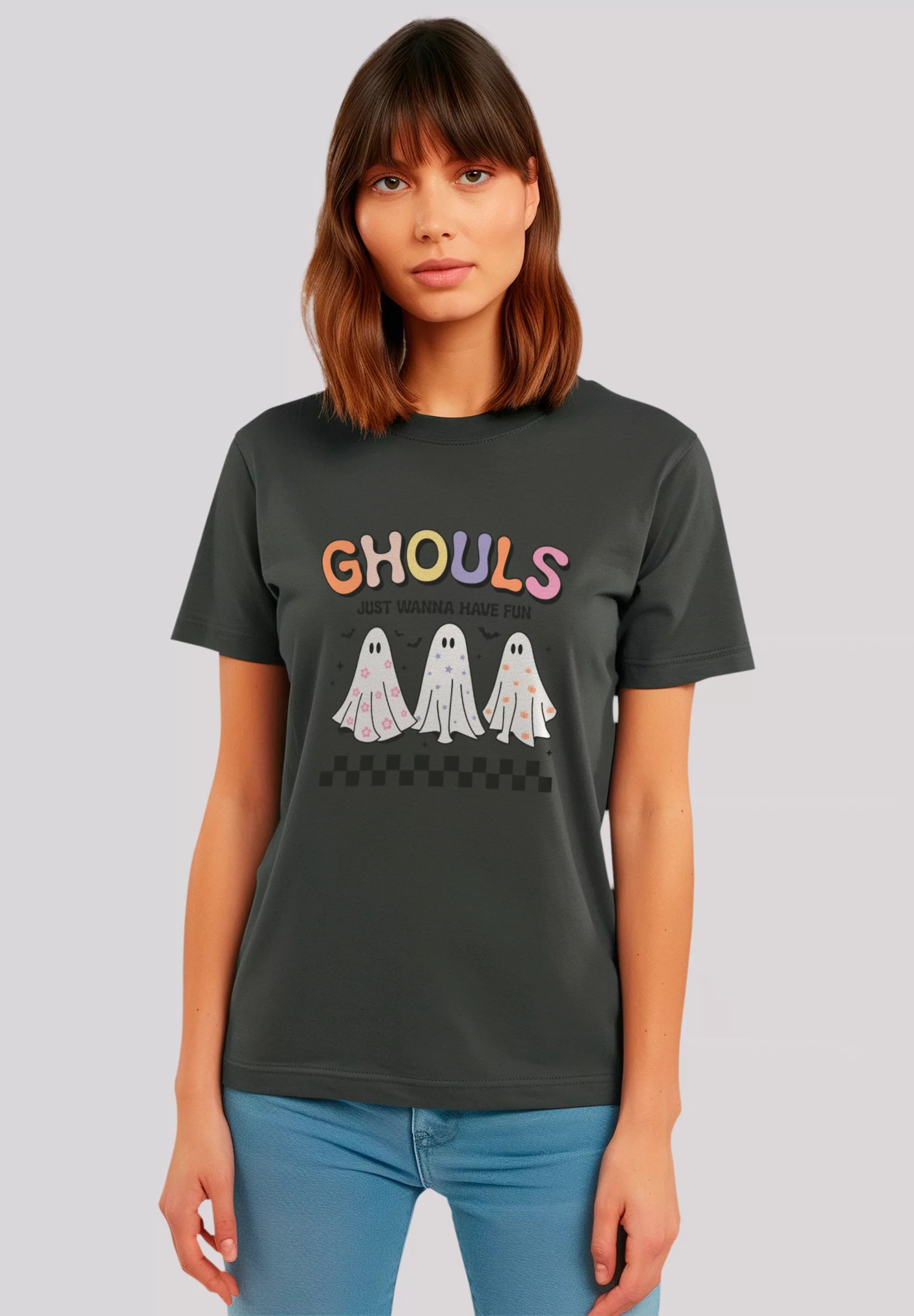 F4NT4STIC T-Shirt "Retro Halloween Ghouls just wanna have fun", Premium Qua günstig online kaufen