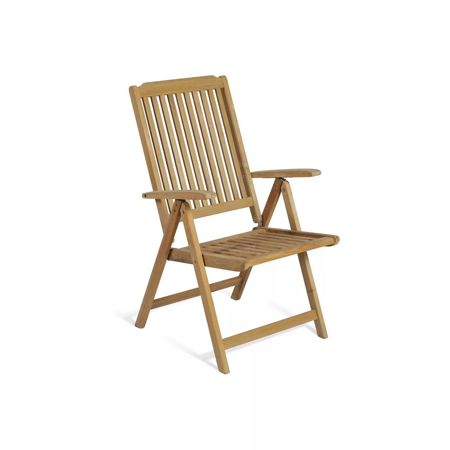 Gartenstuhl Hochlehner aus Teak GARDA-120, B/H/T: ca. 58/103/66 cm günstig online kaufen