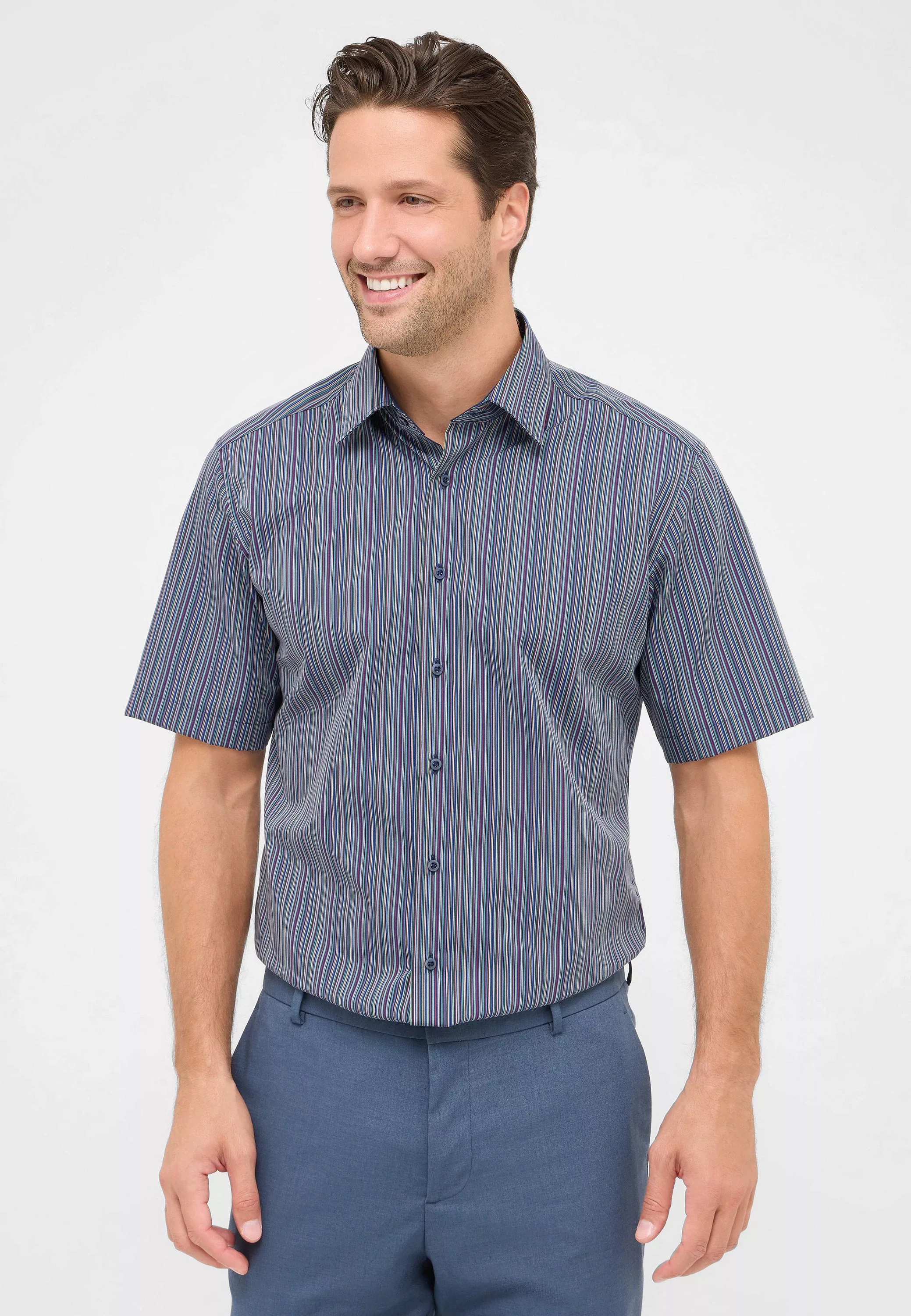 Eterna Kurzarmhemd "MODERN FIT", NON IRON (bügelfrei) günstig online kaufen