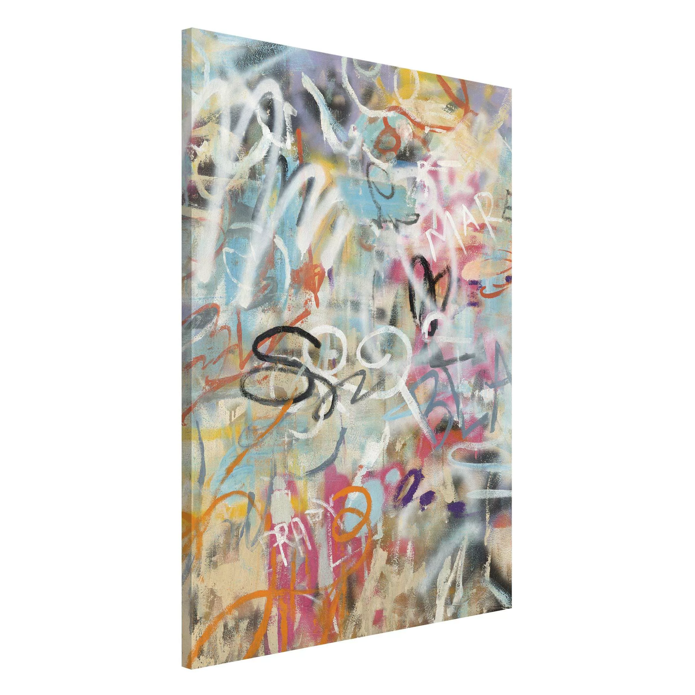 Magnettafel Graffiti Love In Pastel günstig online kaufen