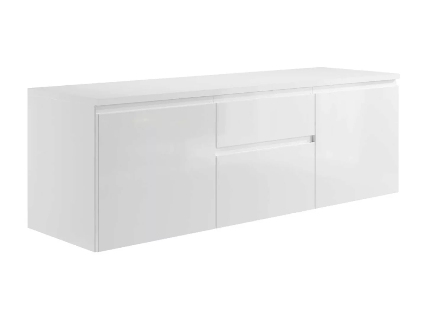 Waschbeckenunterschrank hängend - Weiß - 150 cm - JIMENA II günstig online kaufen
