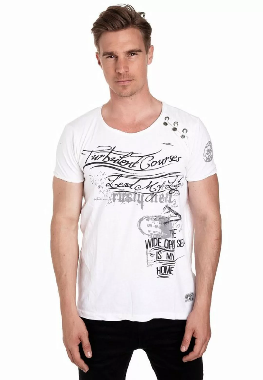 Rusty Neal T-Shirt in tollem Vintage-Look günstig online kaufen