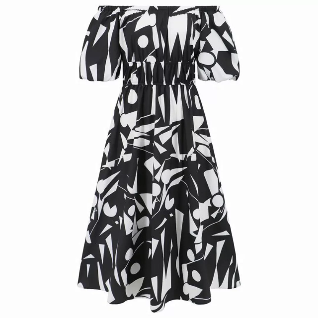 AFAZ New Trading UG Sommerkleid Damen Elegant Cocktailkleid Plissee Midikle günstig online kaufen