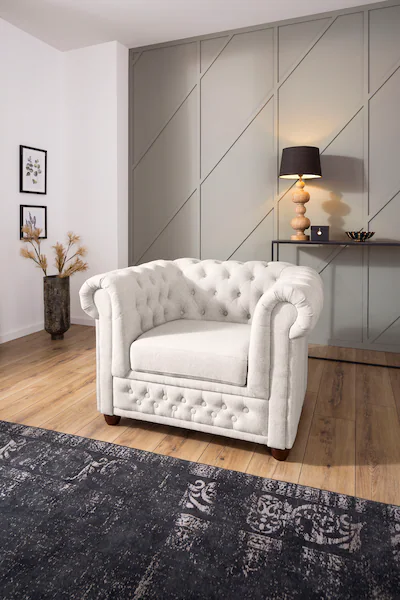 Home affaire Chesterfield-Sessel "New Castle Sessel", hochwertige Knopfheft günstig online kaufen