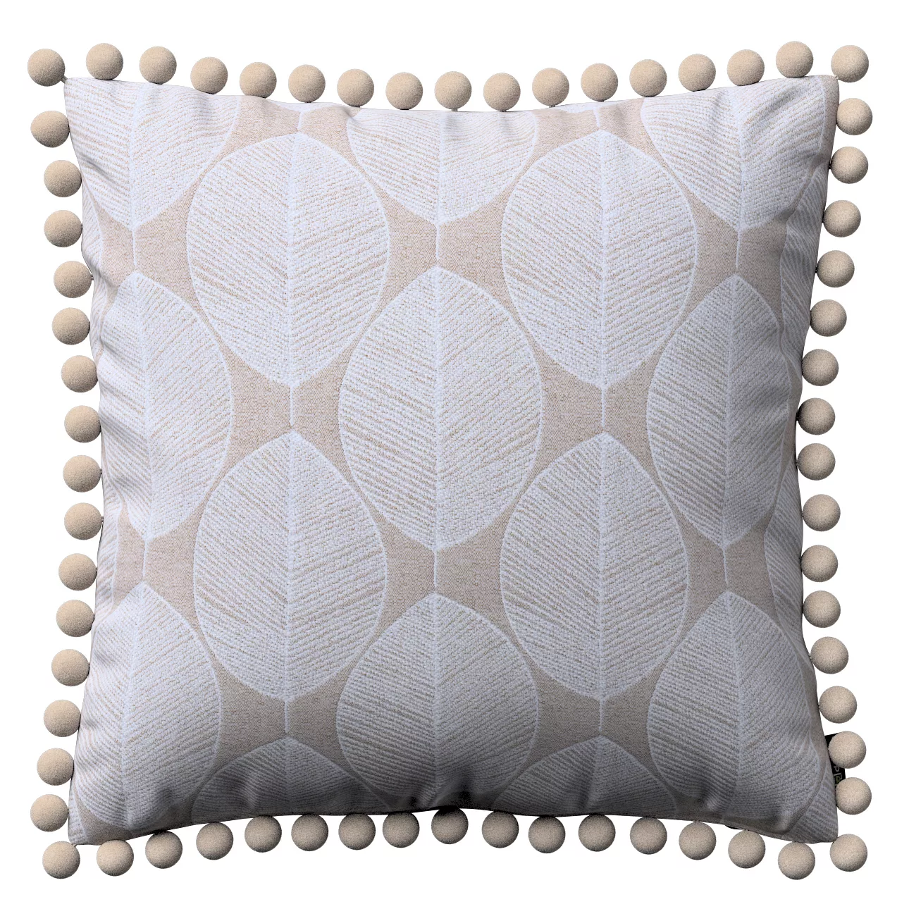 Kissenhülle Wera mit Bommeln, beige-weiß, 45 x 45 cm, Sunny (143-85) günstig online kaufen