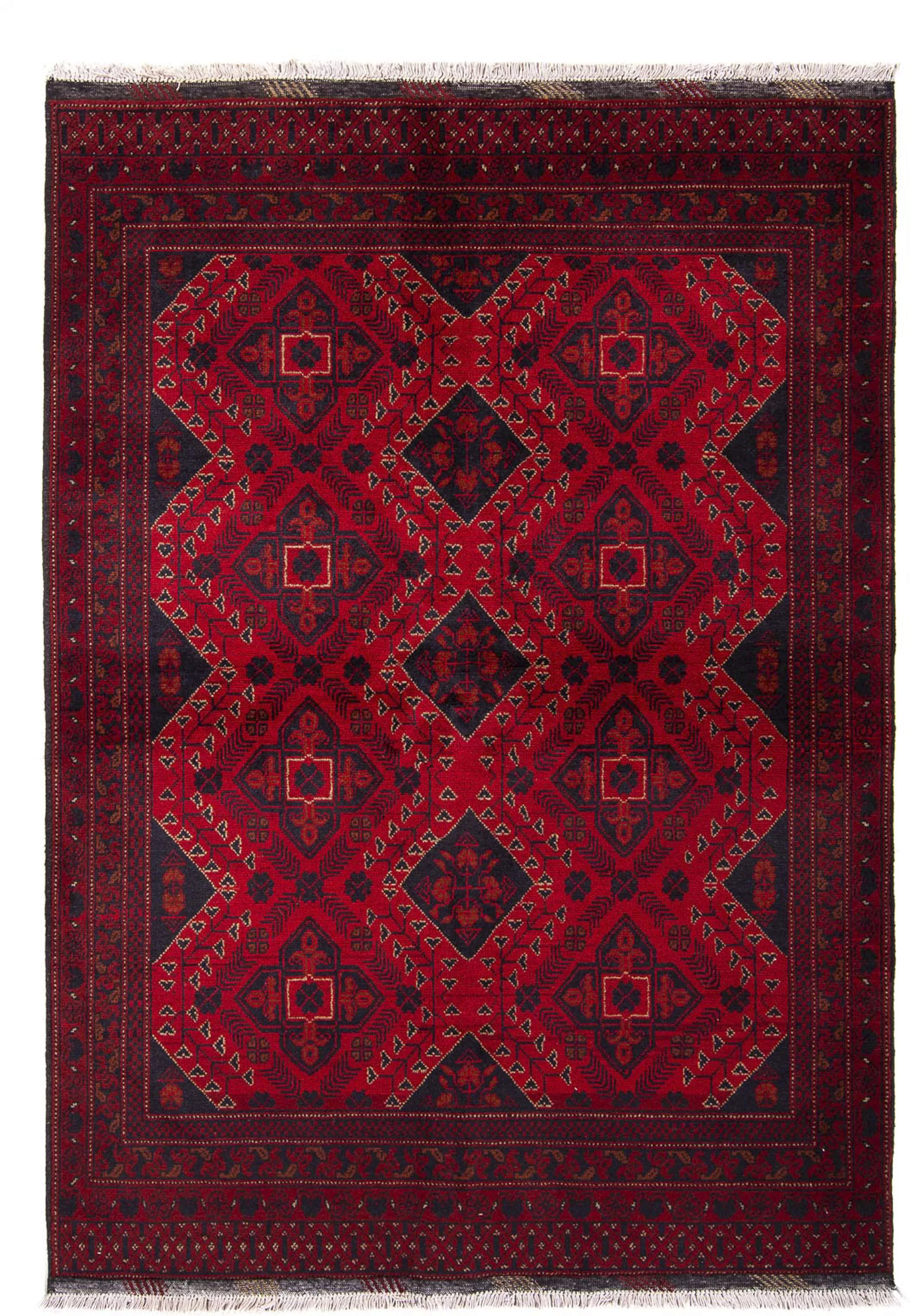 morgenland Orientteppich »Afghan - Kunduz - 199 x 126 cm - dunkelrot«, rech günstig online kaufen