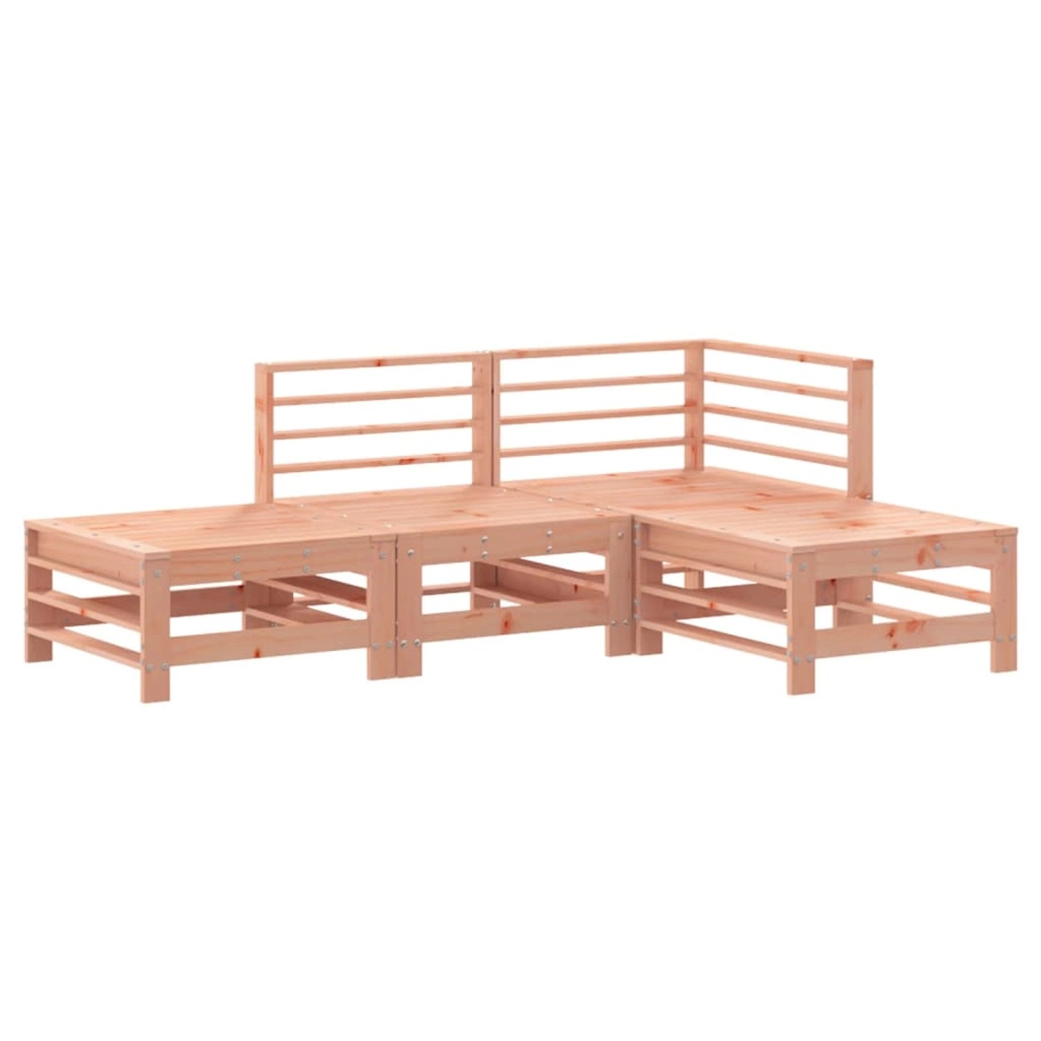 vidaXL 4-tlg Garten-Lounge-Set Massivholz Douglasie Modell 5 günstig online kaufen