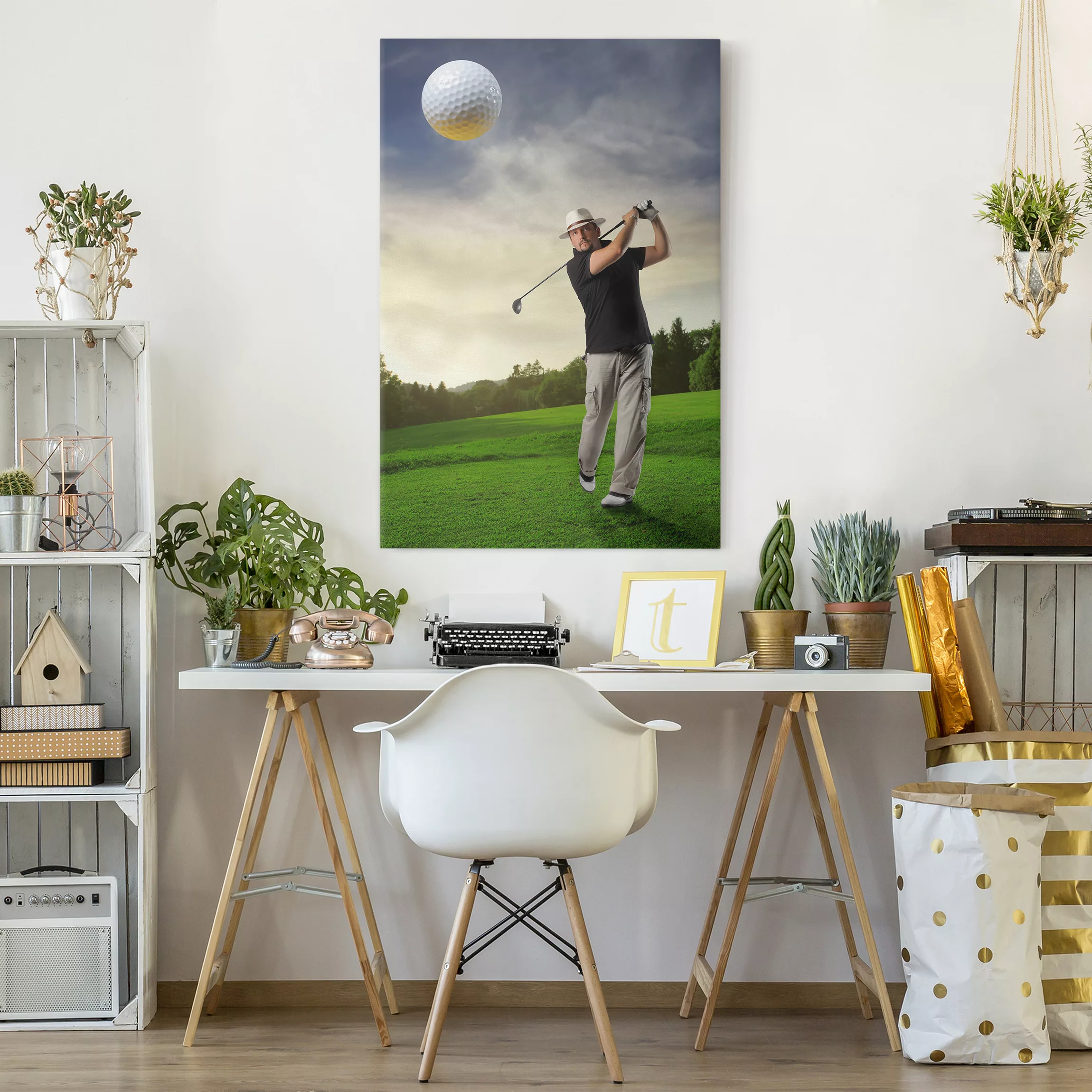 Leinwandbild Sport - Hochformat Golfclub Paradies günstig online kaufen