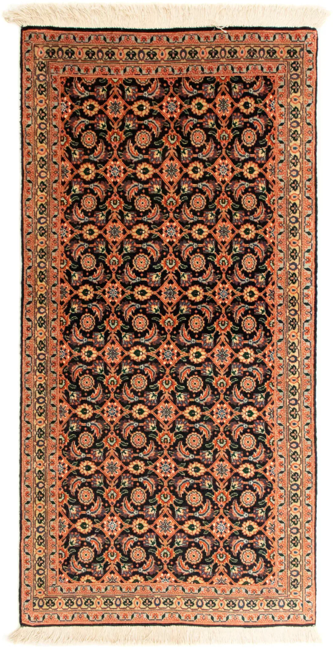 morgenland Teppich »Täbriz 50 Raj Teppich handgeknüpft blau«, rechteckig günstig online kaufen