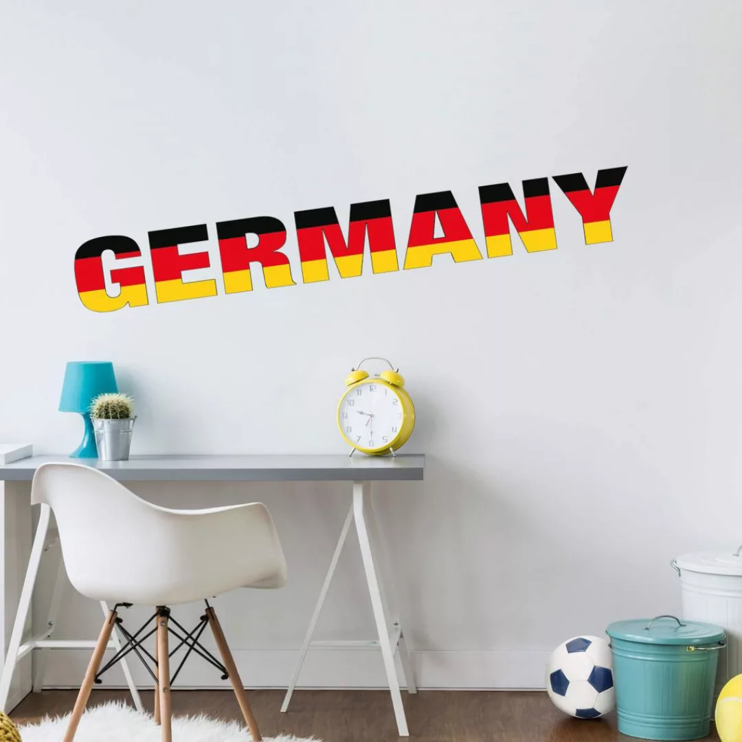 Wall-Art Wandtattoo "Fußball Germany Schriftzug", (1 St.), selbstklebend, e günstig online kaufen