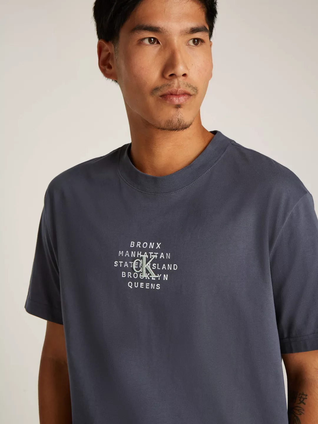 Calvin Klein Jeans T-Shirt NYC STAMP GRAPHIC mit Calvin Klein Label günstig online kaufen