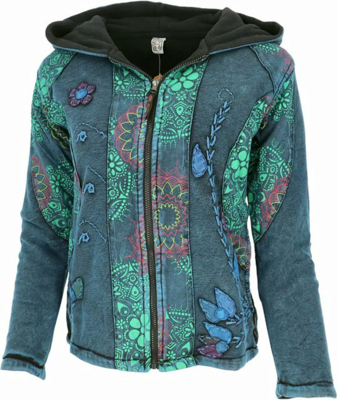 Guru-Shop Langjacke Goa Patchwork Jacke, bestickte Boho.. alternative Bekle günstig online kaufen