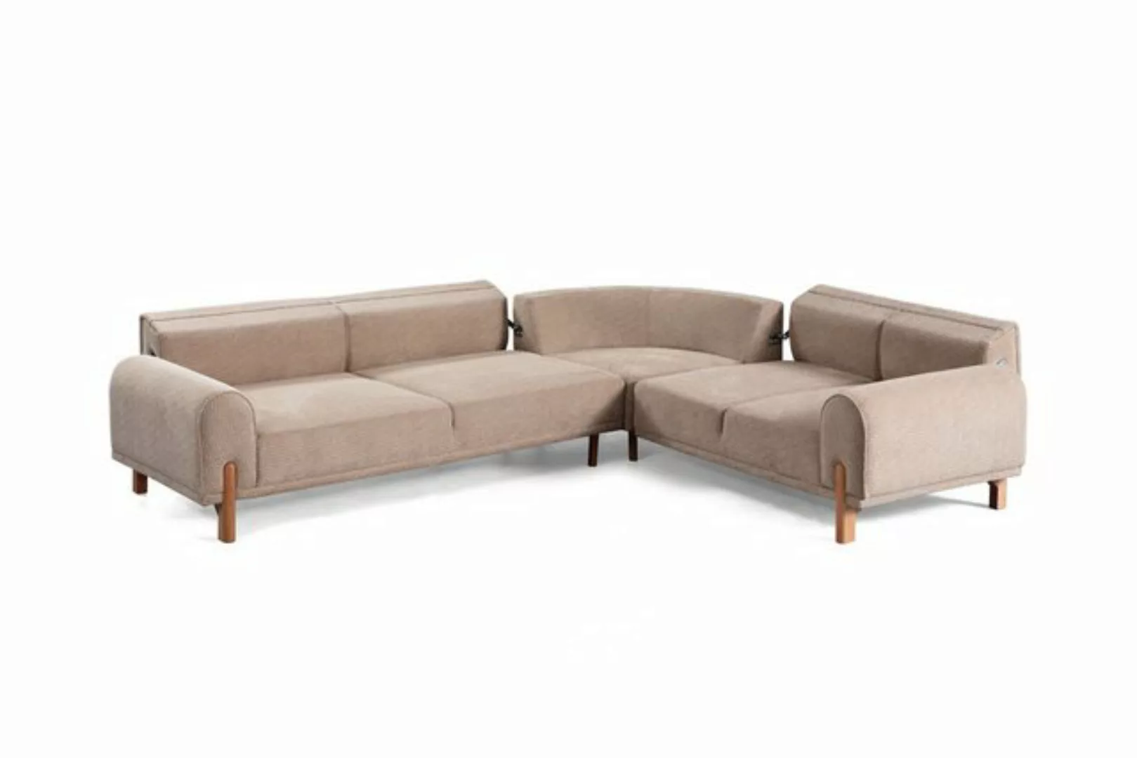 Villa Möbel Ecksofa Adonis, Set, mit Relax-/Bettfunktion durch umklappbare günstig online kaufen