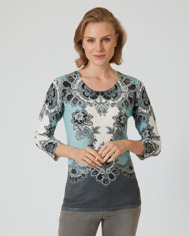 Ovanti Strickdesign Classic Pullover  Spitzenornament günstig online kaufen