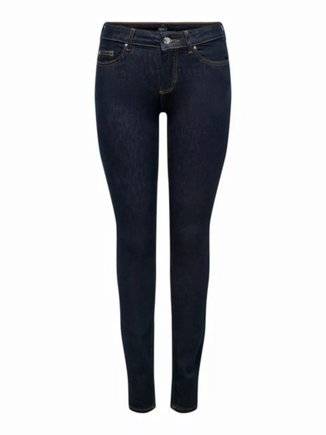 Only Damen Jeans ONLBLUSH MID SK REA023 - Skinny Fit - Blau - Dark Blue Den günstig online kaufen