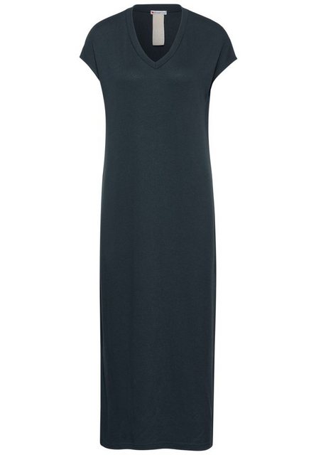 STREET ONE Maxikleid Street One - Midikleid in Strickoptik - kurzarm Kleid günstig online kaufen