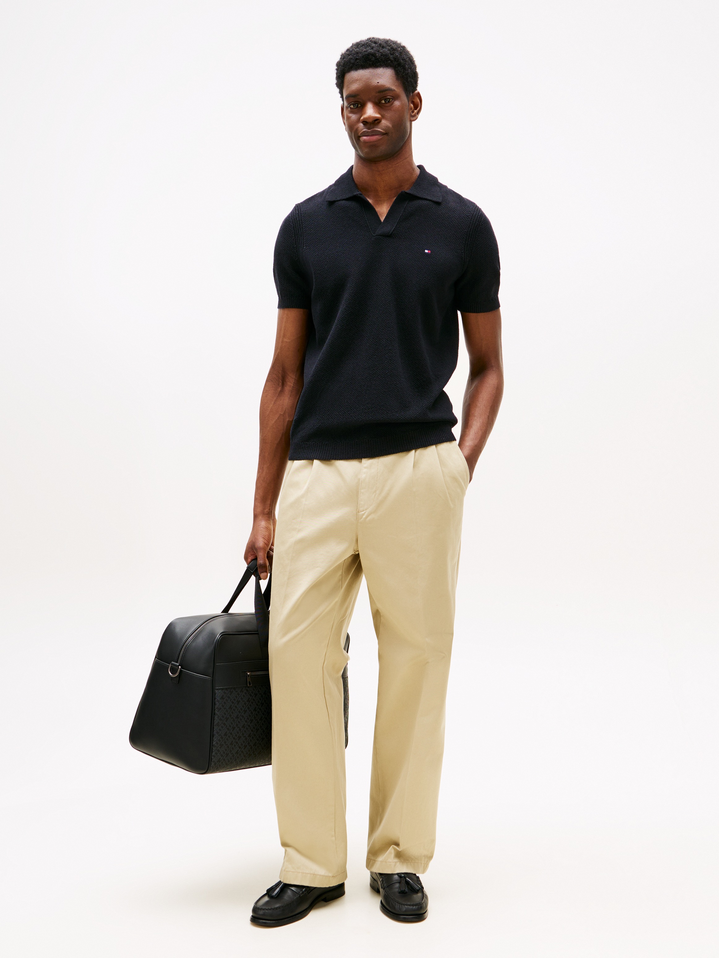 Tommy Hilfiger Poloshirt KNITTED TEXTURED POLO günstig online kaufen