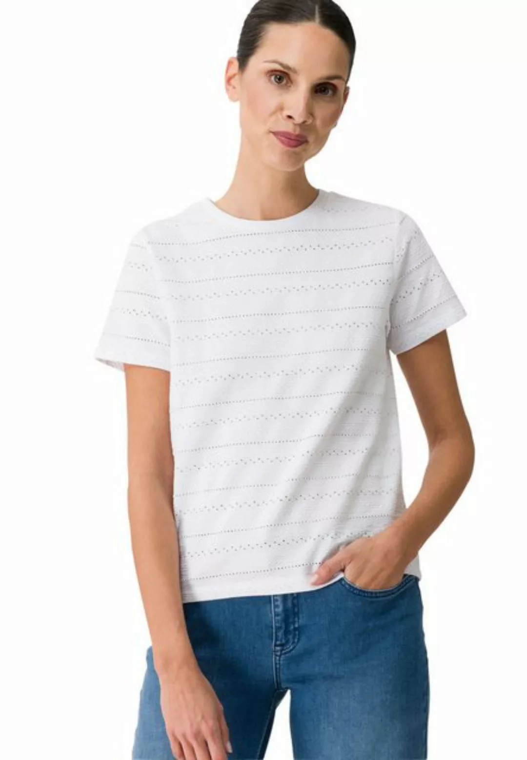 Zero T-Shirt mit Wasserfallausschnitt (1-tlg) drapiert /gerafft günstig online kaufen