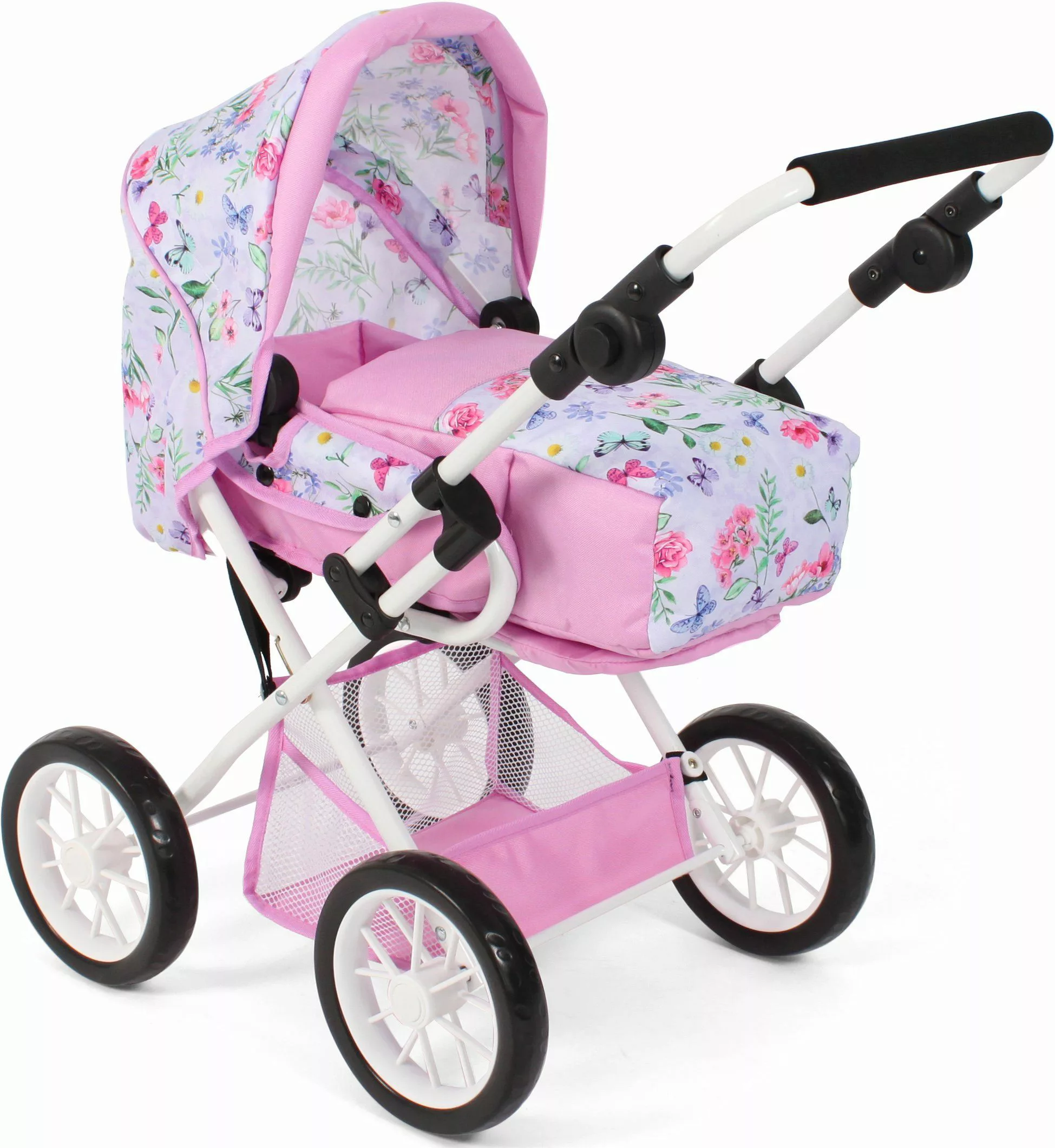 CHIC2000 Kombi-Puppenwagen Leni, Flowers, mit herausnehmbarer günstig online kaufen