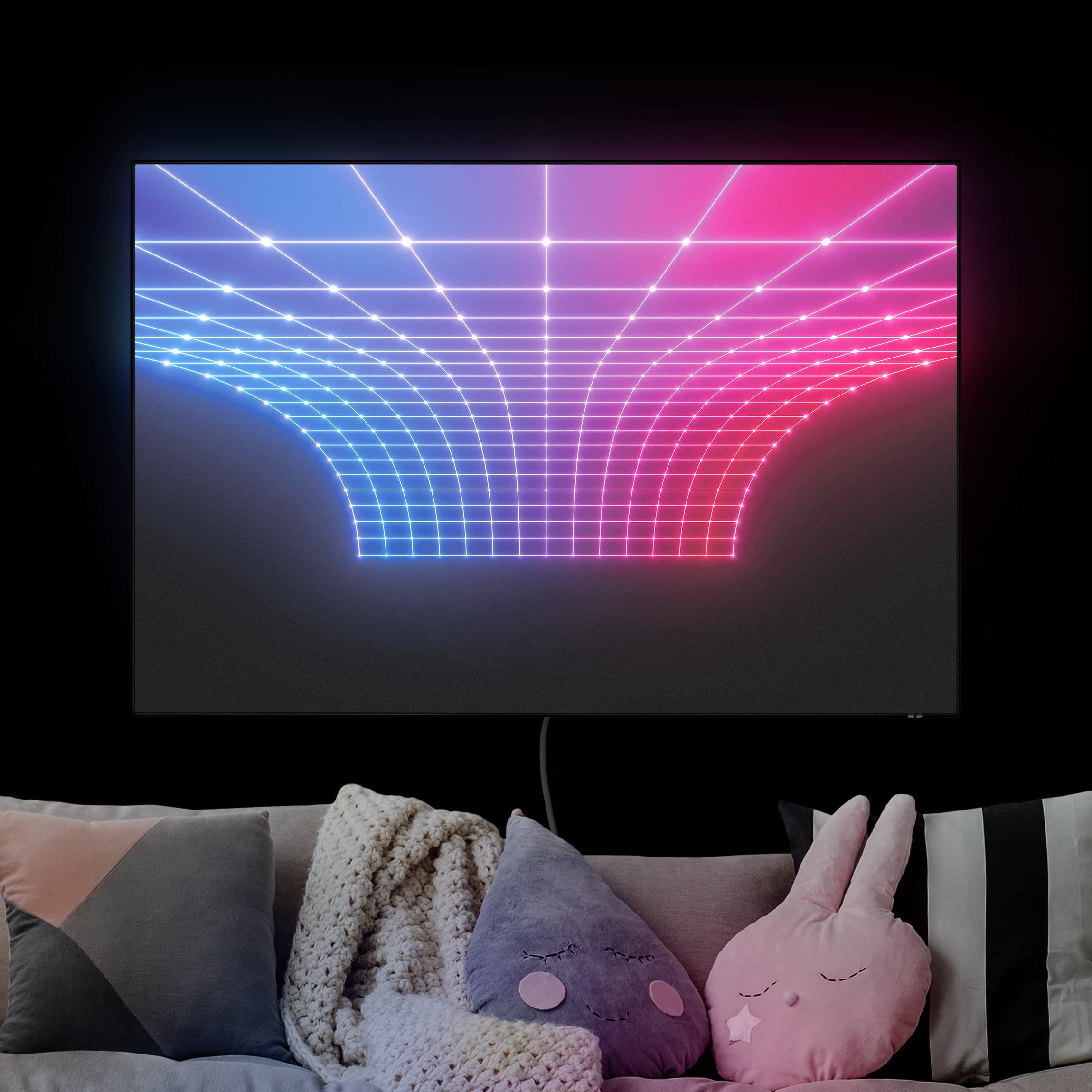 LED-Wechselbild Dreidimensionales Neonlicht günstig online kaufen