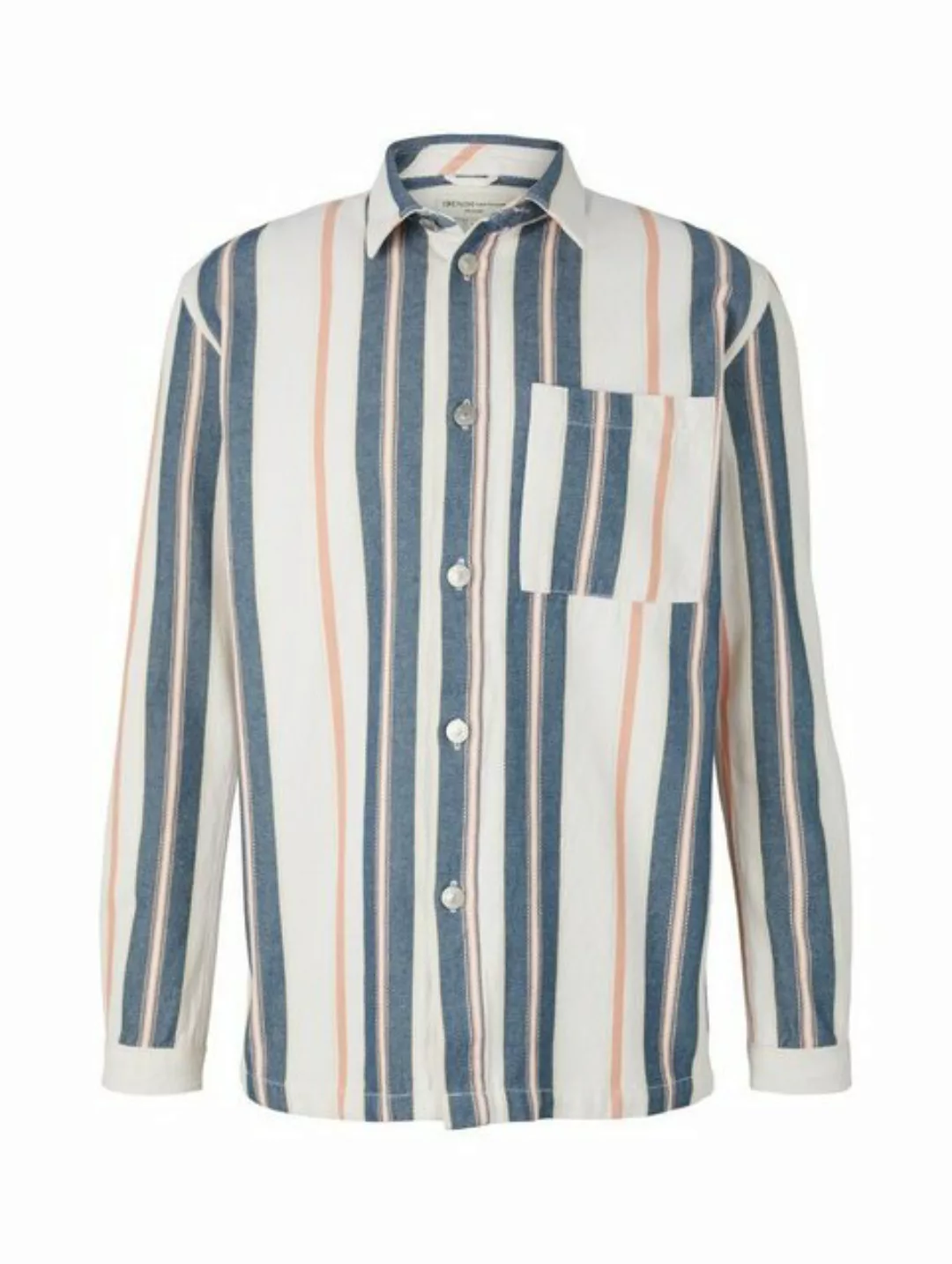 TOM TAILOR Denim Langarmhemd mit Streifen günstig online kaufen