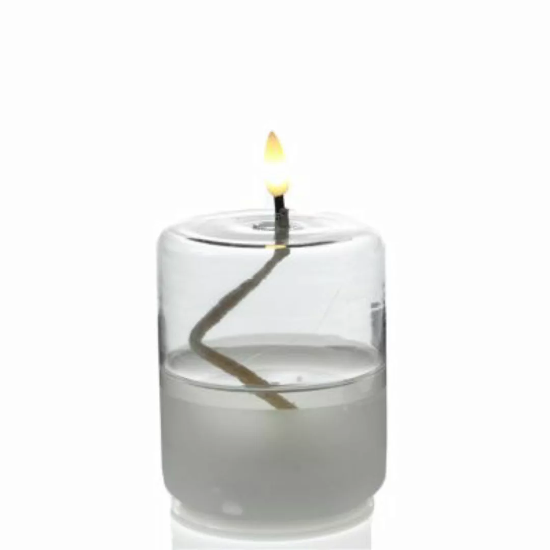 MARELIDA LED Kerze im Glas Öllampe Flüssigwachs Optik flackernd H: 13cm tra günstig online kaufen