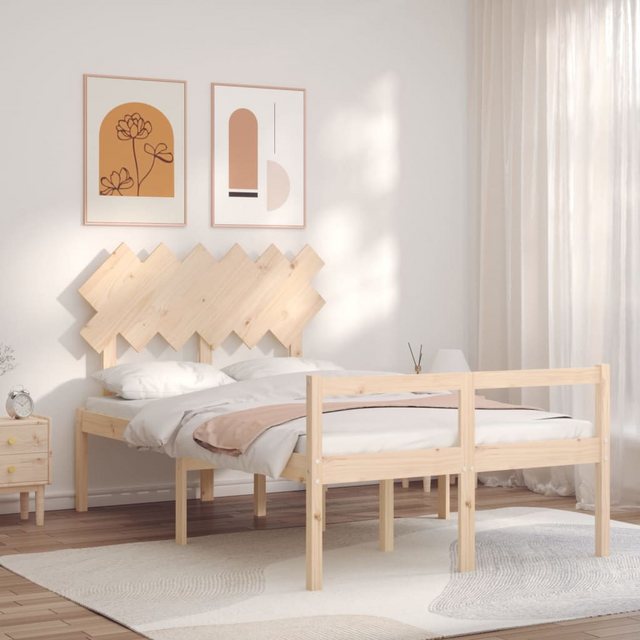 vidaXL Bett Seniorenbett mit Kopfteil Massivholz günstig online kaufen