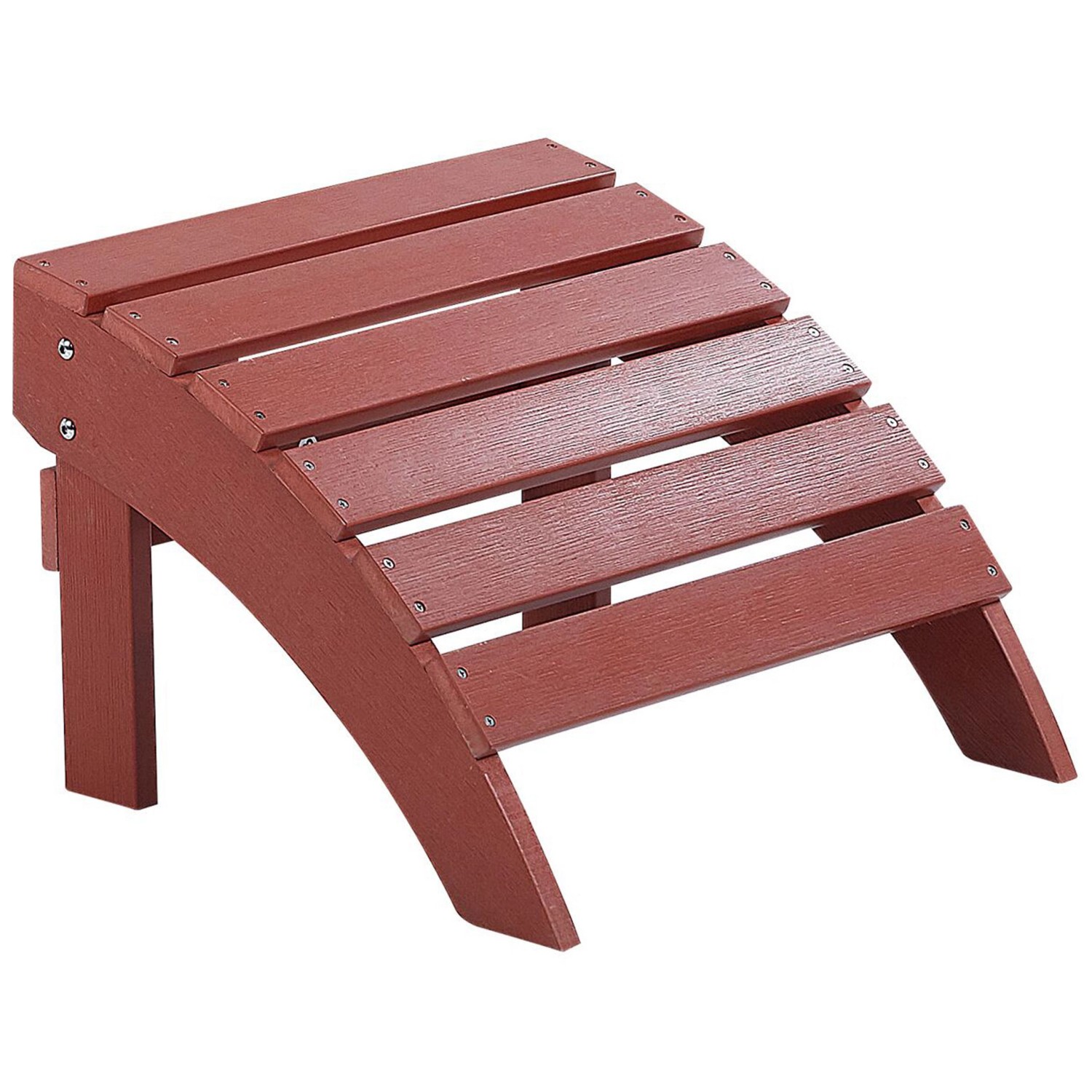 Beliani Fußhocker Rot 43x50x34 günstig online kaufen