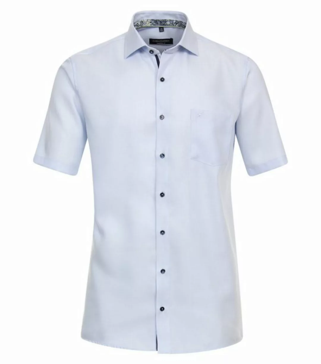 CASAMODA Businesshemd Kurzarmhemd - Comfort Fit - Struktur - Hellblau günstig online kaufen