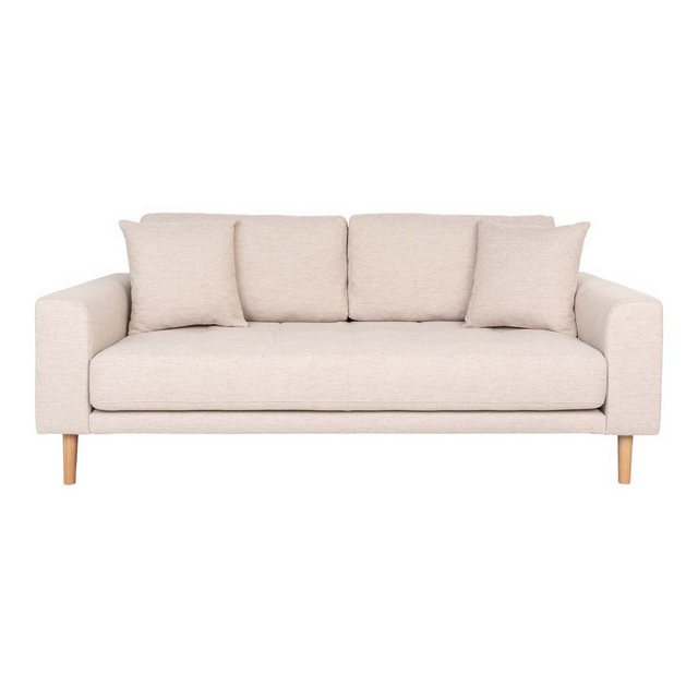 ebuy24 Sofa Lido Sofa 2,5 Personen mit 2 Kissen sandfarben. günstig online kaufen