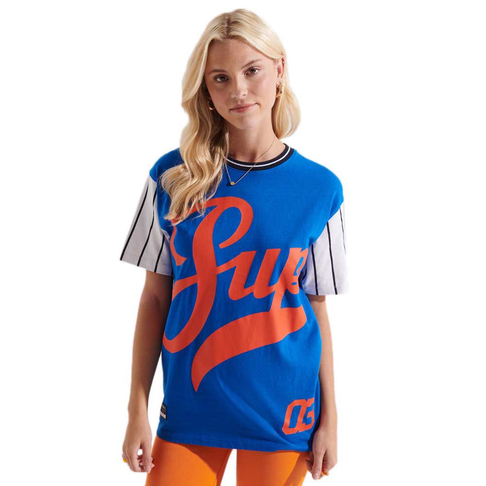 Superdry Strikeout Kurzärmeliges T-shirt M Royal günstig online kaufen