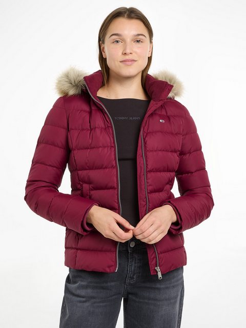 Tommy Jeans Steppjacke TJW BASIC HOODED DOWN JACKET EXT mit Logostickerei günstig online kaufen