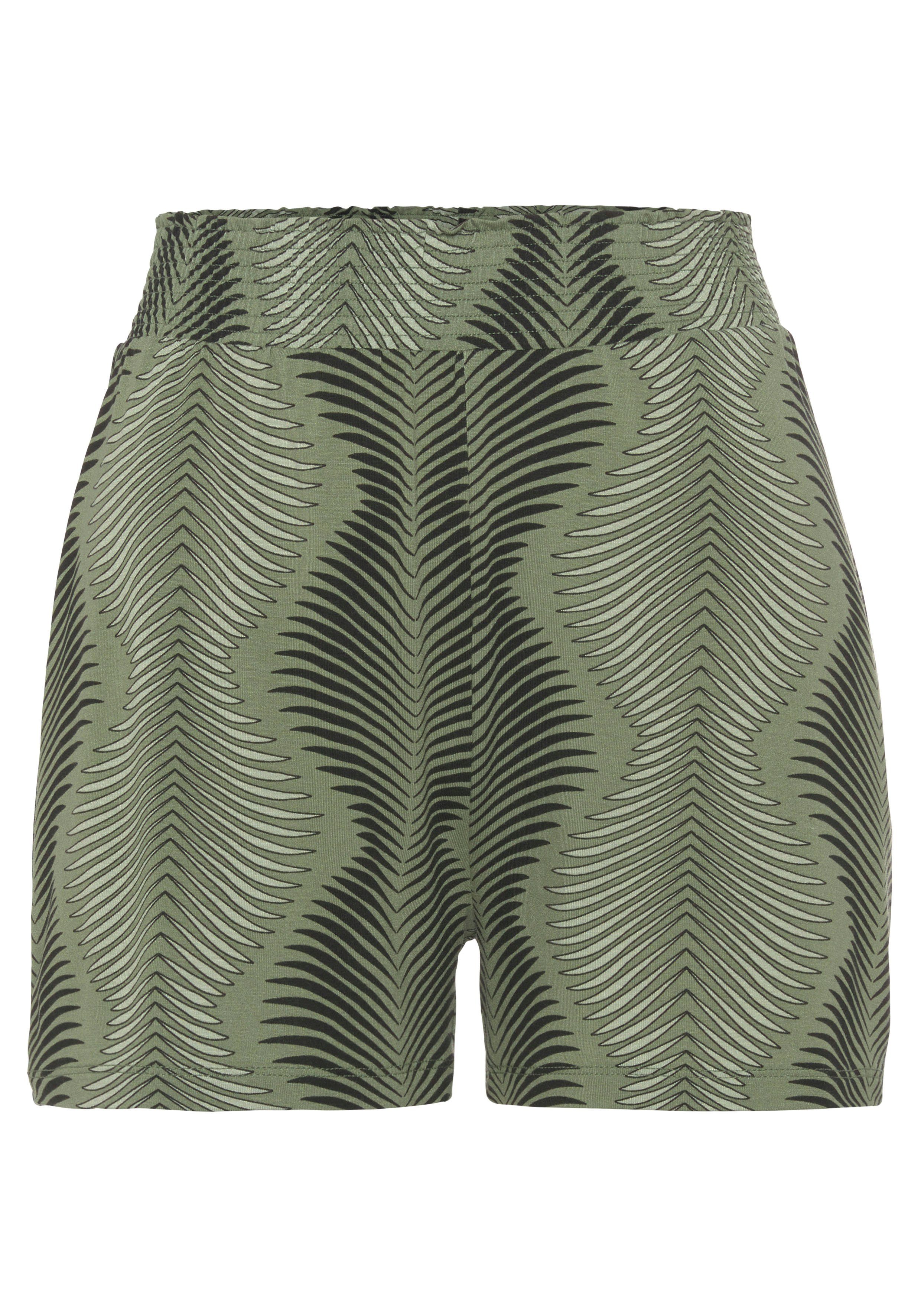 LASCANA Pyjamashorts, mit modisch hoher Taille günstig online kaufen