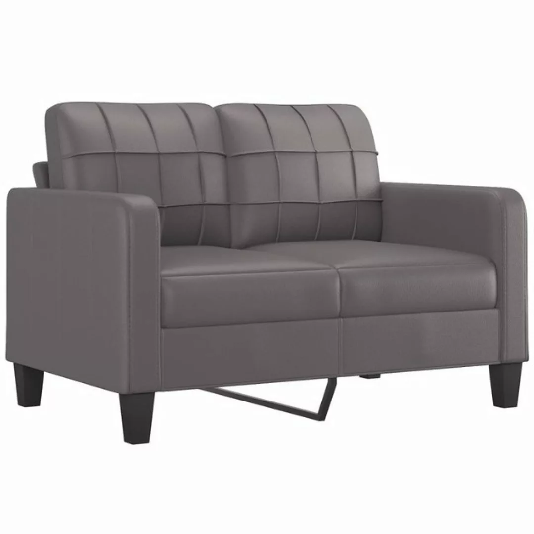 vidaXL Sofa 2-Sitzer-Sofa Couch Grau 120 cm Kunstleder günstig online kaufen