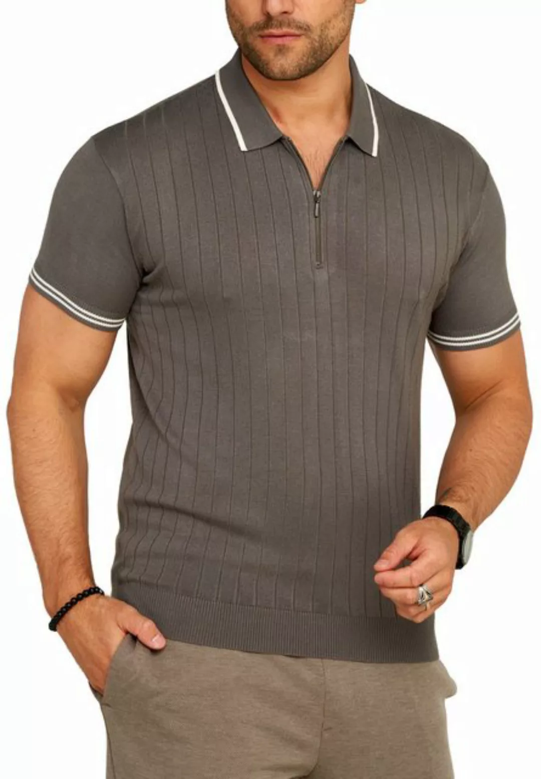 SOULSTAR Poloshirt S2VALKA Herren Basic Kurzarm Knit Polo Hemd Feinstrick K günstig online kaufen