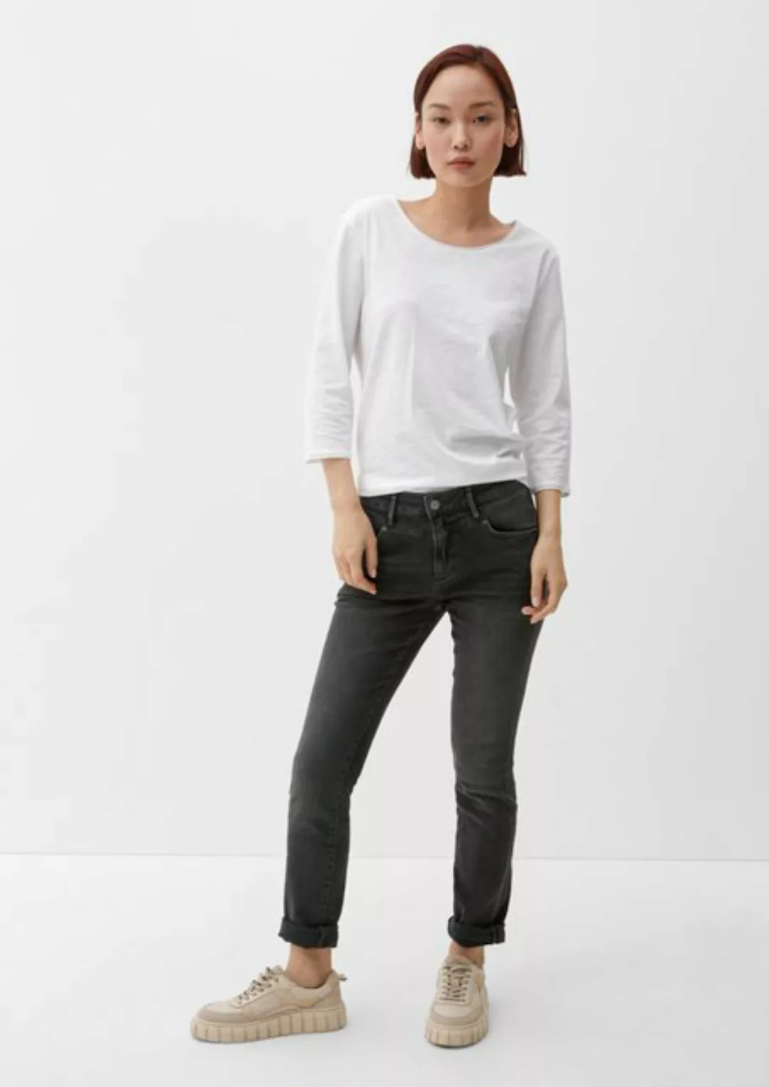 s.Oliver 5-Pocket-Jeans Jeans Betsy / Slim Fit / Mid Rise / Slim Leg günstig online kaufen