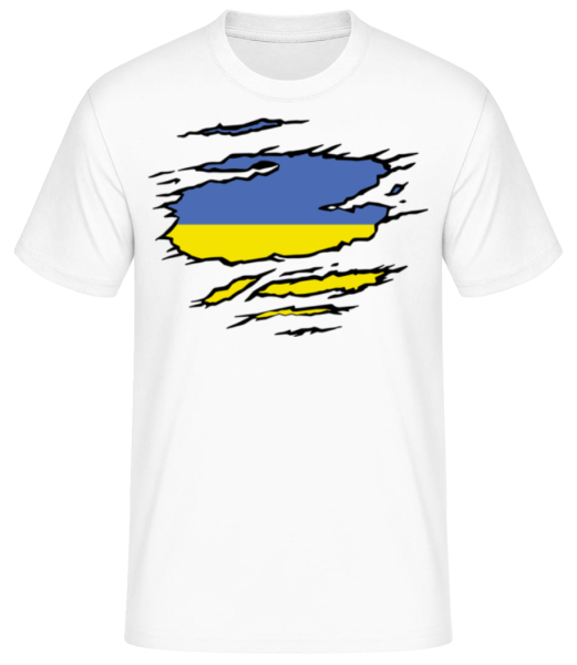 Zerrissene Flagge Ukraine · Männer Basic T-Shirt günstig online kaufen