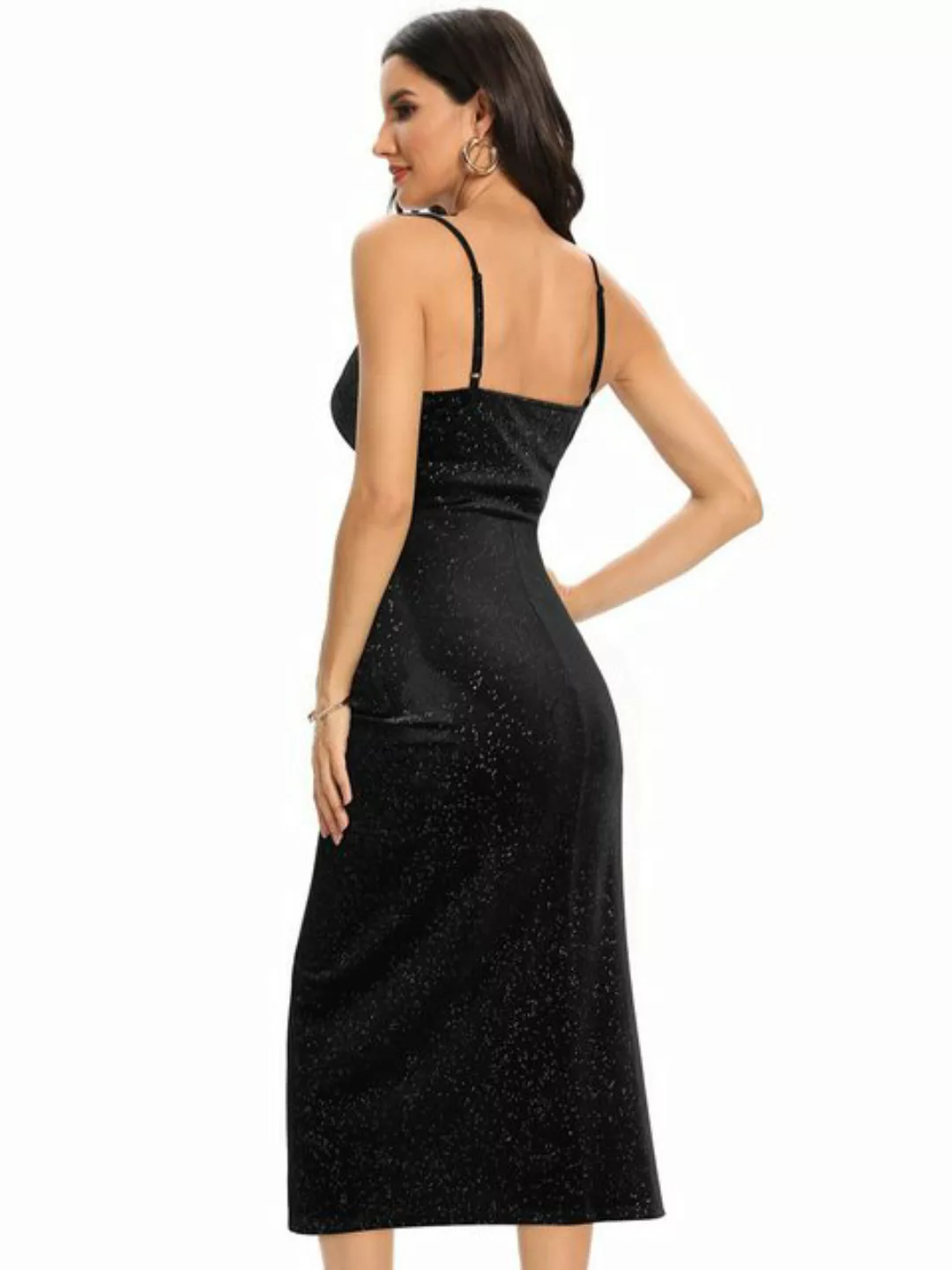 ZWY Dirndl Abendkleid/CocktailkleidSexy Strapskleid mit Schlitz und Heißprä günstig online kaufen