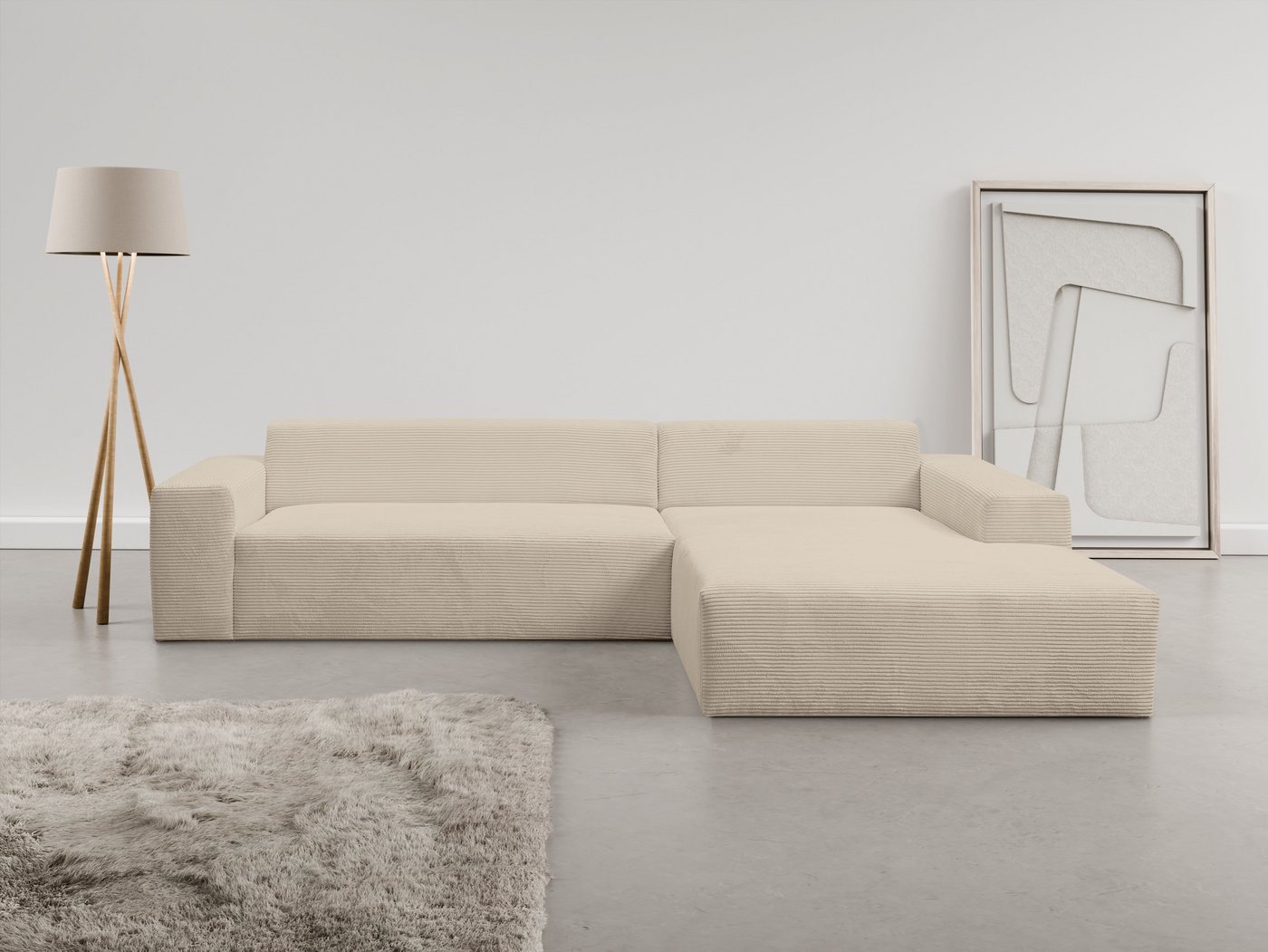 INOSIGN Ecksofa Zeus-XL, Curvy Trend Hocker mit urbaner Optik günstig online kaufen