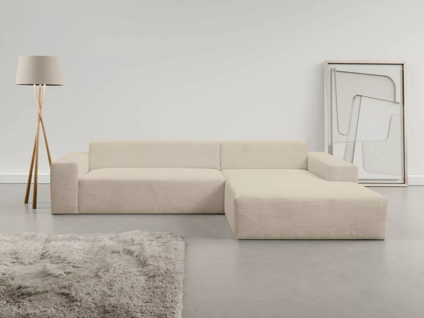 INOSIGN Ecksofa "Zeus-XL", Curvy Trend Garnitur mit urbaner Optik günstig online kaufen